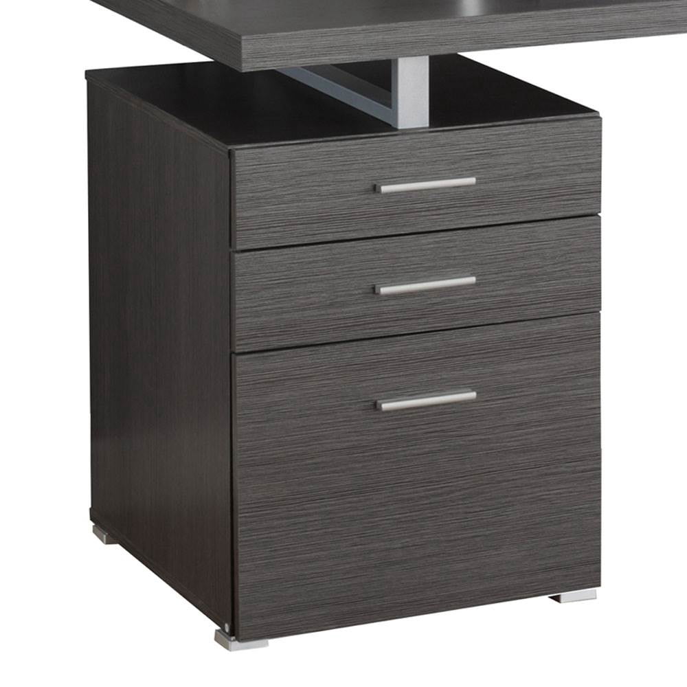 Monarch Specialties Computer Desk, Home Office, Laptop, Storage Drawers, 48"L, Work, Grey Laminate