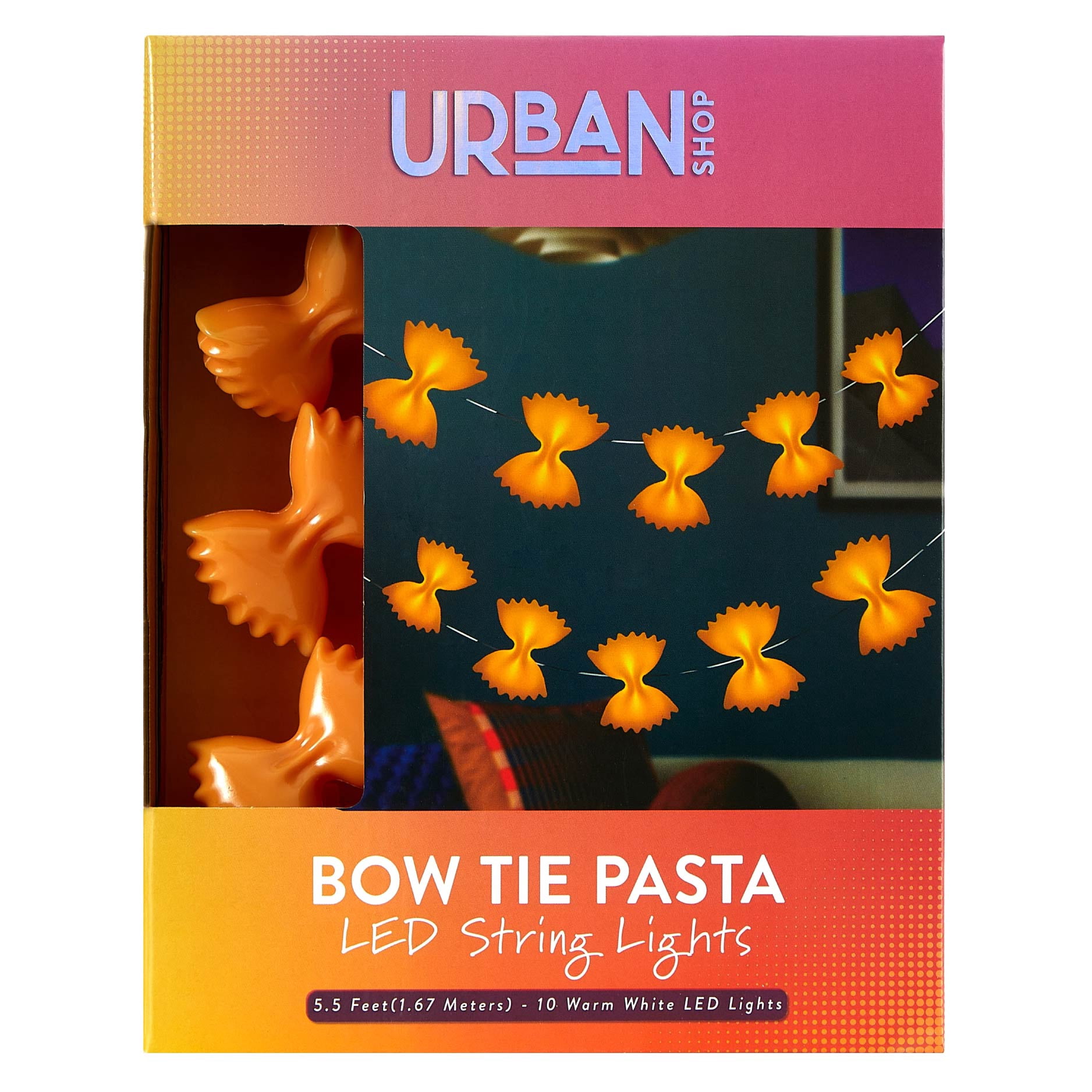 Urban Shop Indoor 5.5' Battery Operated Bowtie Figural LED String Lights