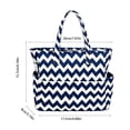thumbnail image 3 of BiFandian Small Beach Tote Bag for Women, Waterproof Sandproof Canvas Beach Bag with Durable Zipper Pockets, Summer Lightweight Beach Tote for Travel, Vacation, Pool, Gym, Shopping and Daily Errands, 3 of 6