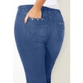 thumbnail image 3 of Catherines Women's Plus Size Studded Hem Denim Capri, 3 of 5
