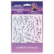 KPop Demon Hunters 4 Count Multicolor Temporary Tattoos