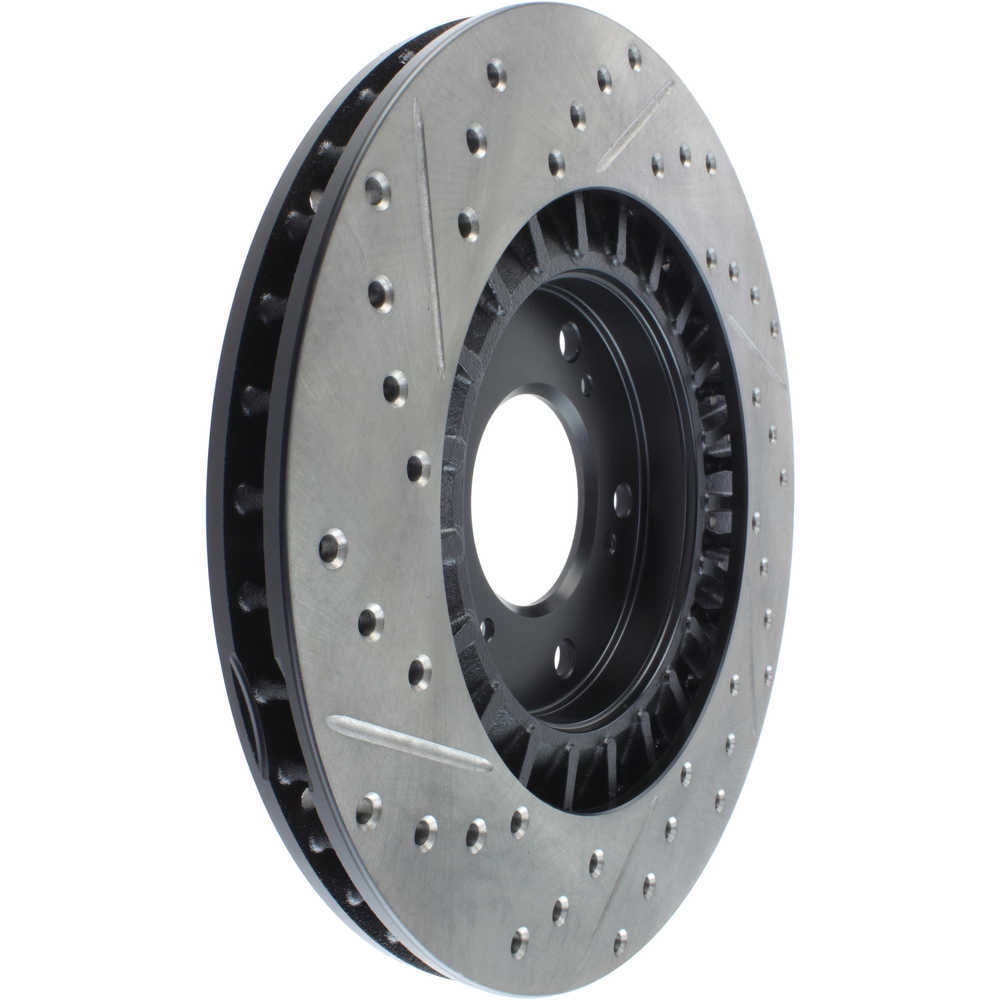 StopTech 00-09 S2000 Slotted & Drilled Left Front Rotor