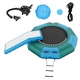thumbnail image 2 of VEVOR 10ft Inflatable Water Bouncer with Slide, Portable Water Trampoline, Floating Swim Platform with 3-Step Ladder & Electric Air Pump, Ideal for Kids & Adults in Pools and Lakes, 2 of 12