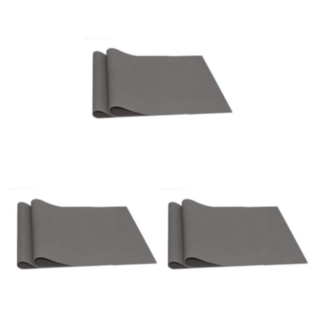 jesticaly 2x Rayures et Taches de Table avec Ces Napperons Robustes et Durables Résistants à la Chaleur Gris Foncé 40*30cm 3ensemble