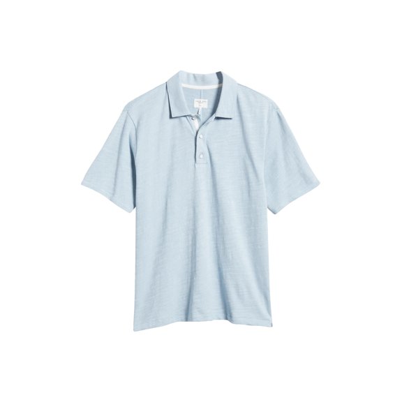 Rag & Bone Men's Classic Flame Polo Shirt Desert Blue