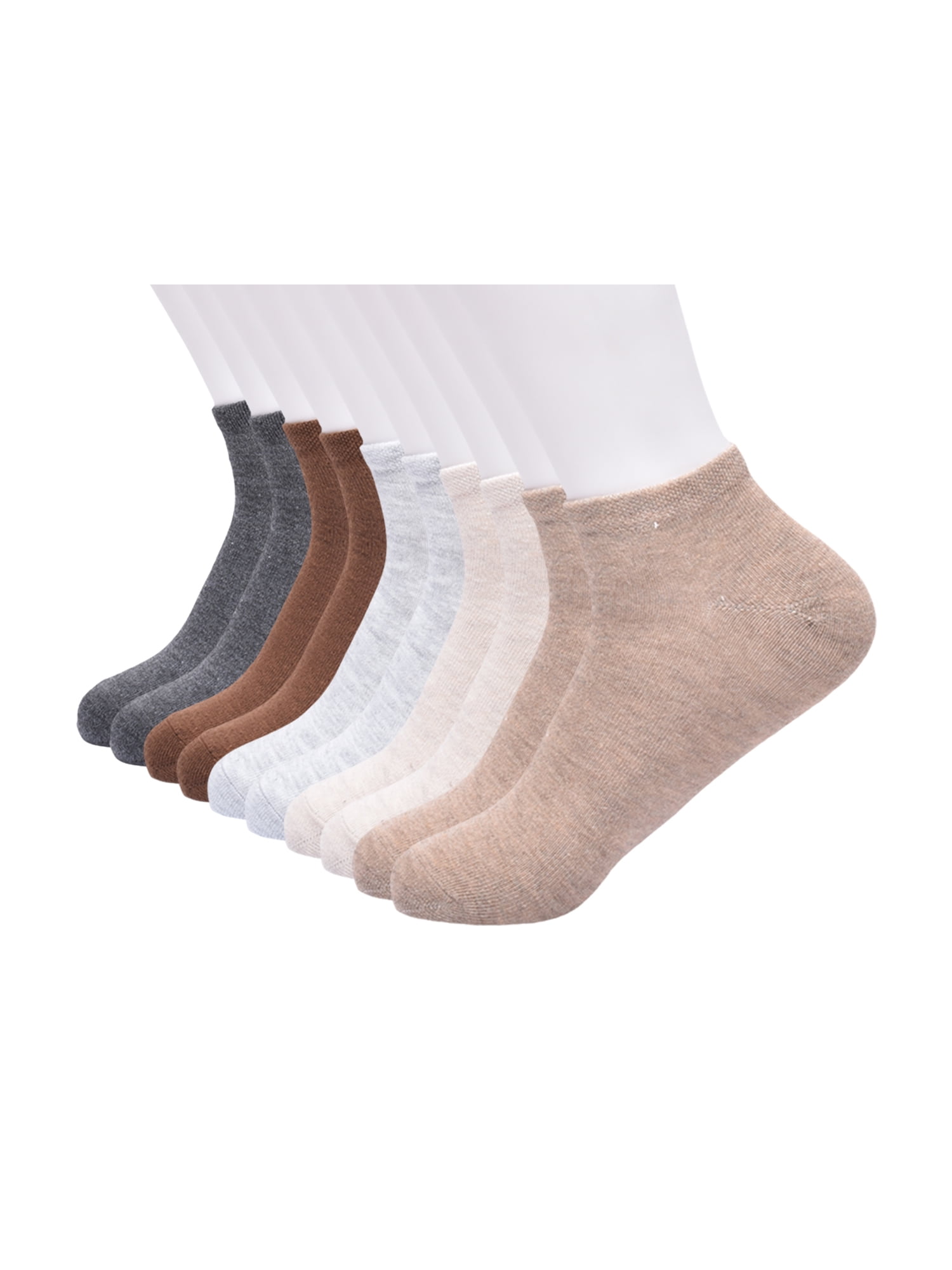 No Boundaries Womens Low-Cut Socks, 10-Pack, Sock Sizes 4-10