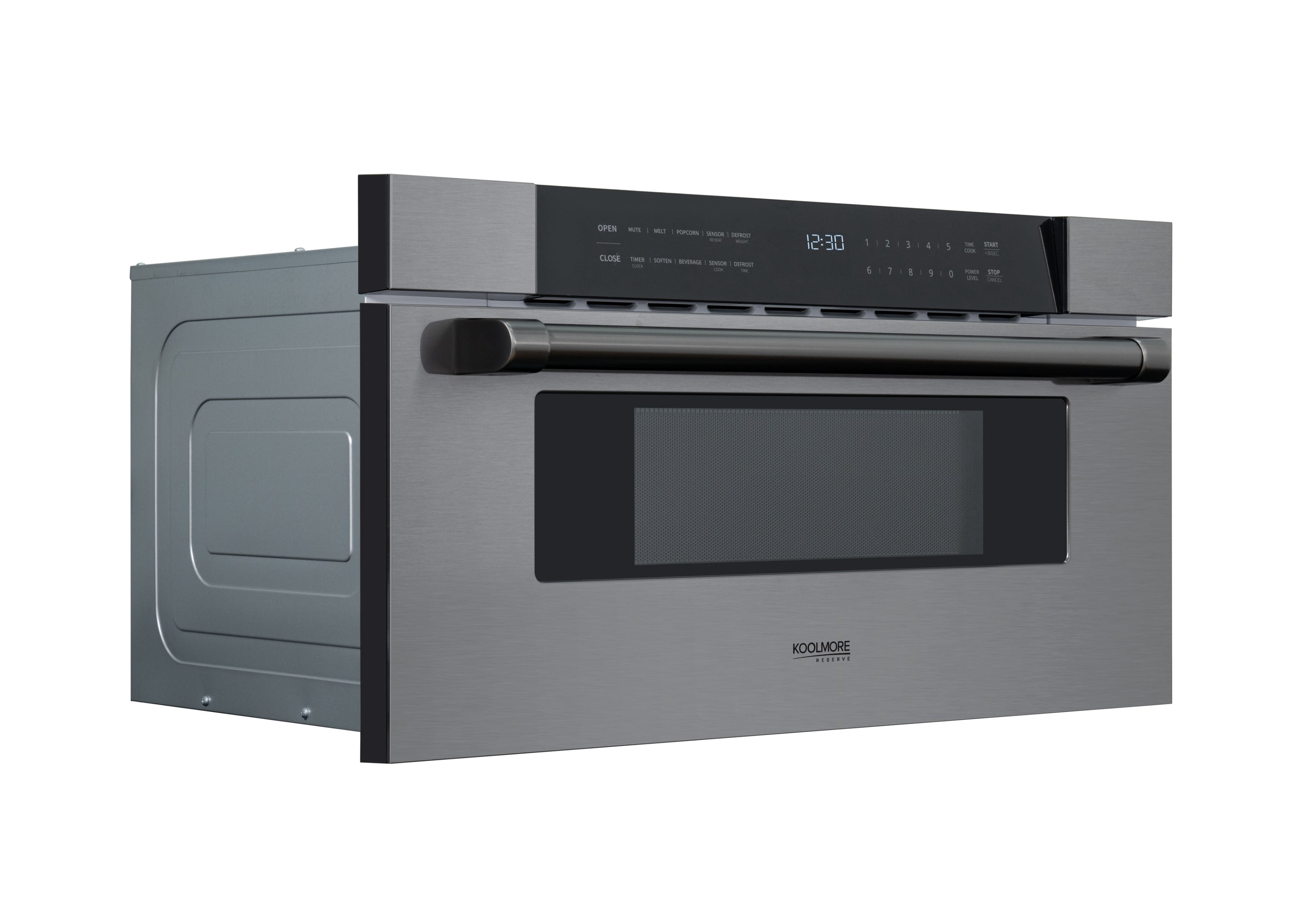 30 in. Black Stainless-Steel Microwave Drawer, 1.2 cu. ft. Capacity