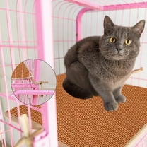 Honmine Cat Litter Mat, Inches Large Double Layer Honeycomb Cat Litter Trapping Mat, Non Slip Waterproof Urine Proof Cat Litter Box Mat for Floor, Kitty Litter Rug