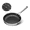 9.5''Black, variant on naturepan 8 Inch 3-Ply Hybrid Ceramic Frying Pan, Diamond-Titanium Nonstick Stainless Steel Pan, Hexagon Surface, Dishwasher Safe & Oven Safe