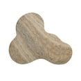 thumbnail image 4 of Slab Faux Travertine Short Side Table, 4 of 6