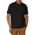 thumbnail image 4 of Men's Polo Shirt Casual Cotton Blend Short Sleeve Jersey Casual Plain T-Shirt, Royal, L, 4 of 8