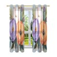 thumbnail image 7 of Yayeee Window Curtains Set of 2 for Living Room Light Filtering 63"x52", Bright Flowers, 7 of 7