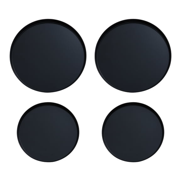 Mainstays Black Carbon Steel Range Burner Cover, 4 Count