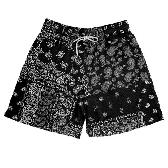 XFeng Men's 2 in 1 Swim Trunks, Print Board Shorts with Compression Liner, Quick Dry Beach Swim Shorts with Pockets