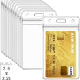 thumbnail image 2 of Transparent Waterproof Card Sleeves Protective Holders For Credit ID Bank Cards 5PCS, 2 of 7