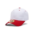 thumbnail image 2 of Top Headwear 12-Pack Adjustable Baseball Hat - White/Red, 2 of 2
