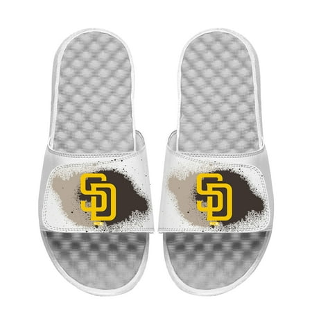 

Men s ISlide White San Diego Padres Spray Paint Slide Sandals