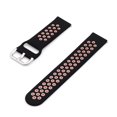 thumbnail image 1 of Tignapoo 20mm Universal Silicone Watch Strap with Buckle - Breathable Replacement Band in Black & Pink, White, Grey & Blue Options, 1 of 6