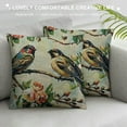 thumbnail image 3 of Creowell Be Thankful Unto Him and Bless His Name Throw Pillow Cover Grateful Quote Bird On Branch Pillow Case Decorative Men Women Boy Girl Room Cushion Cover for Home Couch Bed White, 3 of 5