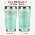 thumbnail image 2 of Thank You Gifts for Women, Boss, Coworker, Manager, Office, Nurse, Employee, Teacher Appreciation - Chaos Coordinator Gifts - Administrative Professional Day Gift - 20 Oz Mint Tumbler, 2 of 6