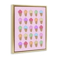 thumbnail image 2 of Stupell Industries Contemporary Ice Cream Shaped Candies Gold Floating Frame Canvas Art, 17 x 21, by LISH Creative, 2 of 8