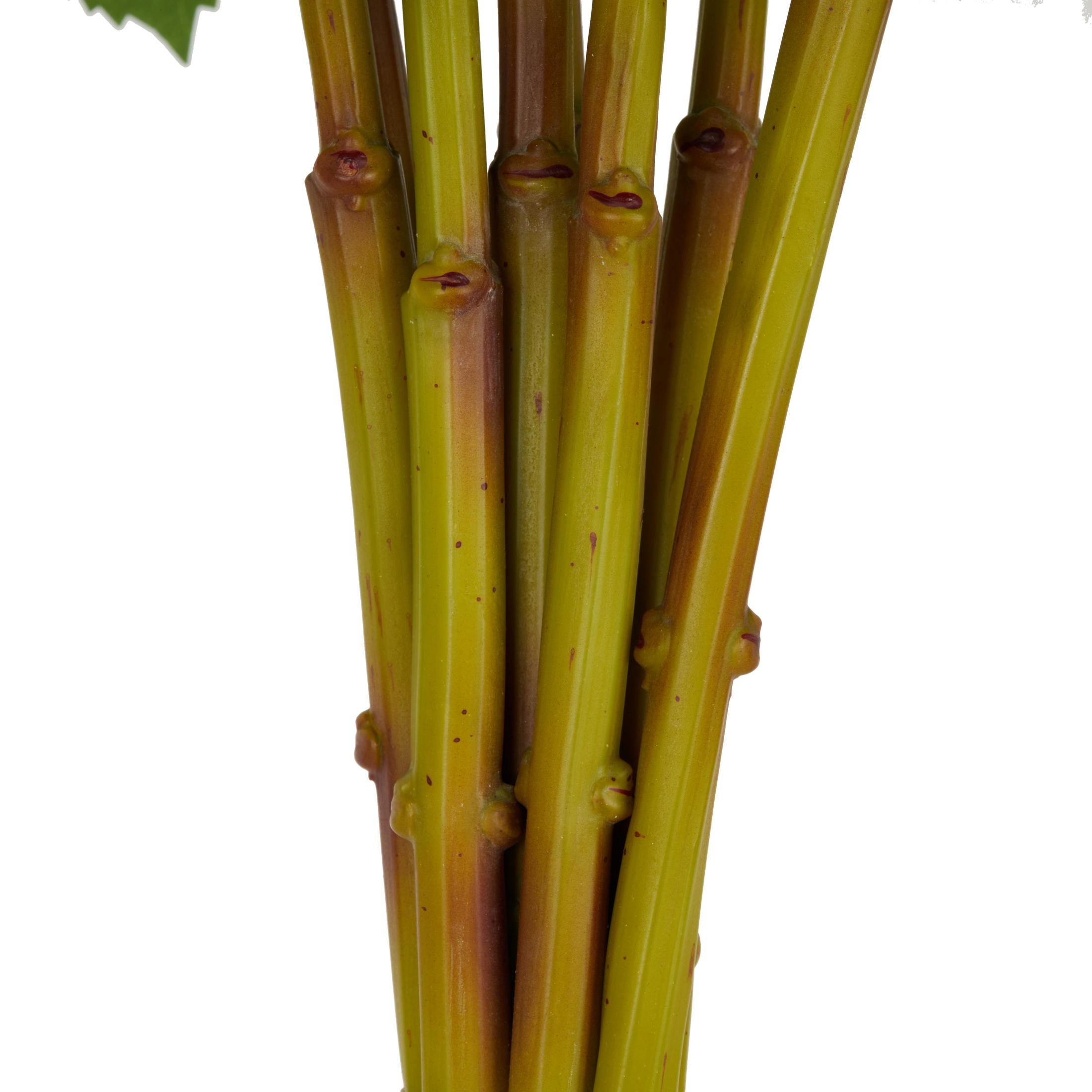 34" Plastic Floral Tall Hydrangea Artificial Flower Stem, by DecMode (8 Count)