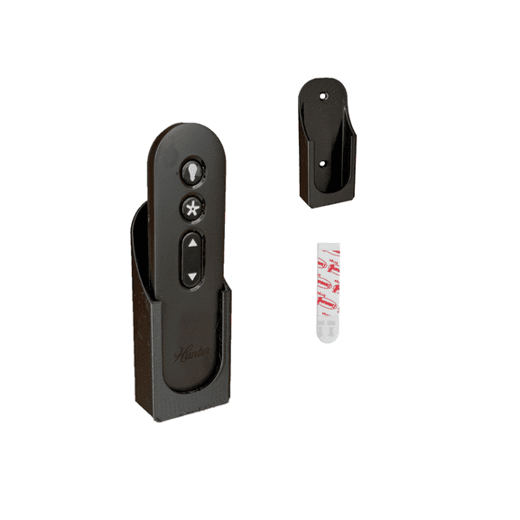 Wall Mount Remote Holder for Hunter K5579 & K5580 Ceiling Fan Remote – Fits Aeronaut, Fonthill, Aerodyne, Minimus, Bennett & More – 1 Pack with Command Strip