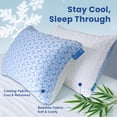 thumbnail image 2 of Almohada Qutool Cooling de espuma viscoelástica triturada, ajustable, tamaño queen, 2 of 9