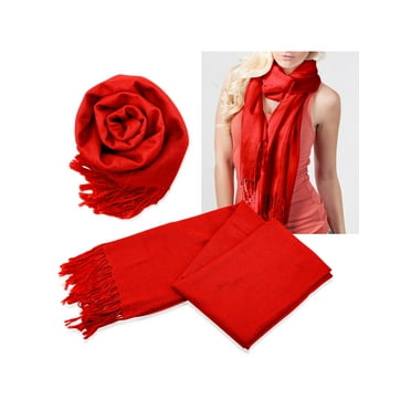 Fashion Women's Scarf Lightweight Long Scarfs Luxury Lady Classic Range Pashmina Silk Solid colors Wraps Shawl Stole Soft Warm Scarves For Women