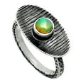 thumbnail image 3 of Natural Ethiopian Opal 925 Sterling Silver Ring s.7.5 Jewelry R-1573 SDR244284, 3 of 5
