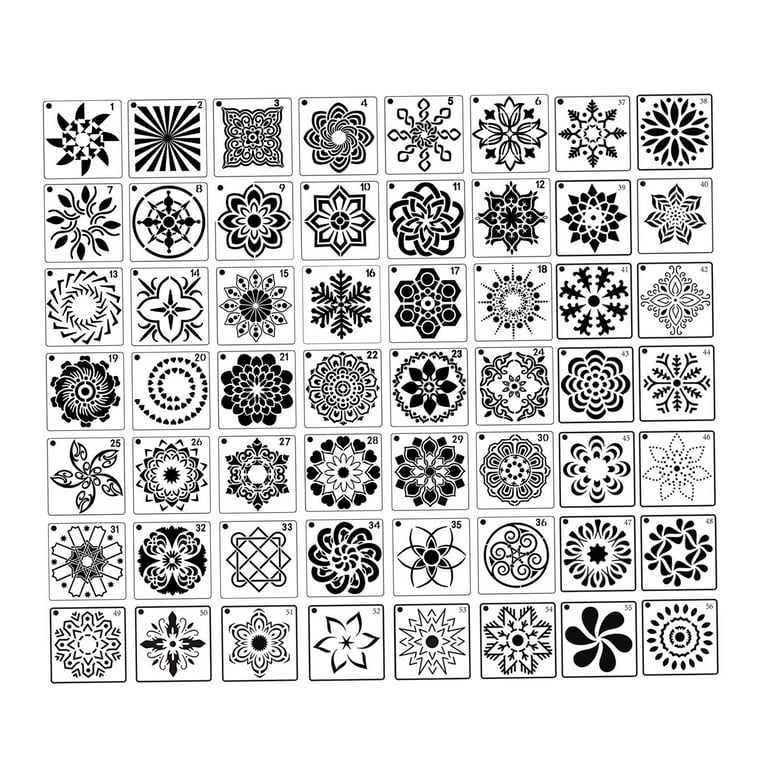 Mandala stencils - Reusable Mandala Stencil Designs, Mandala Stencil  Patterns