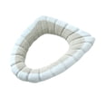 thumbnail image 2 of Toilet Seat Cover, Bathroom Soft Thicker Warmer Stretchable Washable Cloth Toilet Seat Cover Pads, 2 of 5