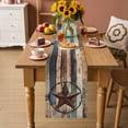 thumbnail image 6 of Country Star Table Runner, Farmhouse Texas Star Cotton Linen Kitchen Table Decoration Washable Dining Tabletop Runners for Home Party Decor 13x60 Inches, 6 of 9