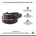 thumbnail image 5 of Stone Mountain Boy's 28mm Casual Leather Belt, 5 of 5