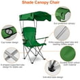 thumbnail image 5 of Upgraded Beach Chair with Canopy Shade, iMounTEK Folding Canopy Camping Sports Chair,Green, 5 of 6