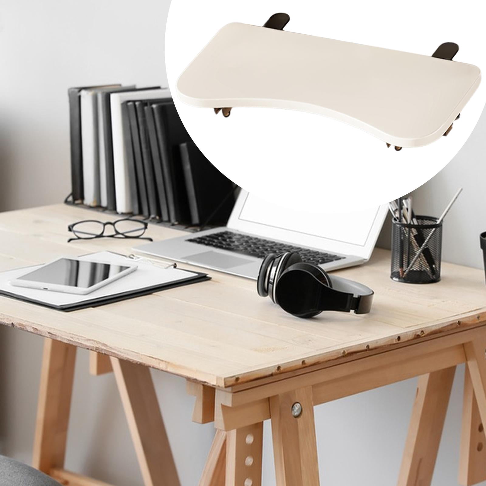 JWQFBC Desk Extension Tray, Table Arm Rest for Office and Home, Sturdy Folding Keyboard 52cmx24cm