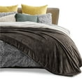 thumbnail image 5 of Sherpa Fleece Blankets Queen Size for Bed - Thick and Warm Blanket for Winter, Soft Fuzzy Plush Queen Blanket for All Seasons, Brown, 90x90 Inches, 5 of 10