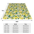 thumbnail image 3 of Honeii Lemon1 Print Fleece Blanket - Throw Blanket for Bed, Sofa, Couch, Camping, and Travel , Microplush Ultra Soft Warm Blanket-80"x60", 3 of 7