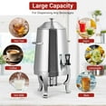 thumbnail image 4 of 3.5 Gal Coffee Urn,13 L Stainless Steel Beverage Dispenser,Hot Drinks Dispenser With Fuel Tray,Heating Coffee Cocoa Milk Dispenser for Parties,Hotels, Buffets, 4 of 7