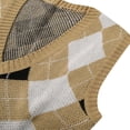 thumbnail image 6 of KEINXS Womens Argyle Plaid Sweater Vest Y2K Knitwear V Neck Sleeveless Crop Tops Outwear Coat Gray S, 6 of 6