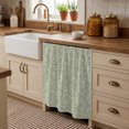 thumbnail image 2 of Country Sage Green Wildflowers Cabinet Curtains for Kitchen 35"Wx35"L, Rustic Farmhouse Pastoral Floral Leaf Laundry Sink Cabinets Magic Tape Short Curtain Privacy Panel for Bathroom Vanity Cabinets, 2 of 9