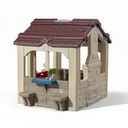 Step2 Charming Cottage Brown Toddler Plastic Playhouse للأطفال في الهواء الطلق