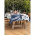 thumbnail image 2 of Outdoor Tablecloth with Umbrella Hole and Zipper, Blue Fall Pumpkins Rectangle Table Cloth 54x80 Inch Waterproof Tablecloth, Maple Leaf Tree Thanksgiving Autumn Picnic Table Cover for Patio Camping, 2 of 7