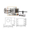 thumbnail image 5 of 80mm CNC 4th Axis CNC Dividing Head/Rotation Axis/A Axis Kit Nema23 For Mini CNC Router/engraver Woodworking Engraving Machine ,Low Noise, 5 of 5