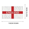 thumbnail image 3 of HomeKingdee England Flags for Outside English Flag Outdoor Vivid Color Fade Resistant Double Stitched England flag with Brass Grommets, 3 of 5