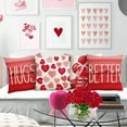 thumbnail image 4 of 4PC Valentine's Day Pillowcases For Girlfriend Pillow Cushion Home Printing Pillow Set Sofa Bedside Cushion Valentine's Day Pillow Covers, 4 of 5