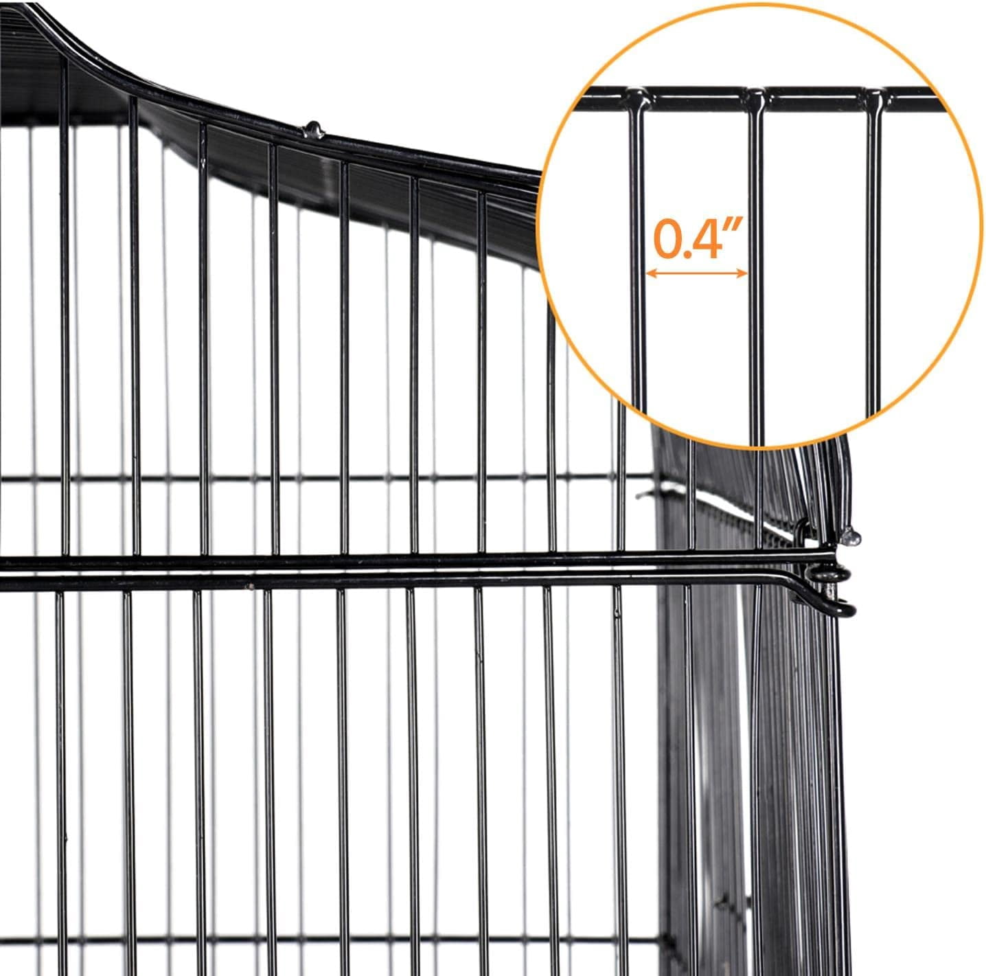 Neatifyes Open Play Top Large Parakeet Small Parrot Bird Cage with Stand for Budgies Finches Canaries Lovebirds