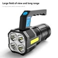 thumbnail image 4 of Yooshoverk 10000LM COB LED Spotlight Rechargeable Searchlight w/ Glove 4 Modes Zoomable Waterproof Handheld Flashlight USB-C Charging for Camping Fishing Emergency Work Light & Side Illumination, 4 of 9