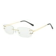 thumbnail image 1 of Qarigey Gafas de sol rectangulares con estilo, a prueba de rayos , alta definición, larga vida útil, gafas de sol para mujer, color blanco Type3 NO3, 1 of 6