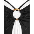 thumbnail image 4 of Vestido Talla Extra Sin Mangas Cinturon Encaje Ahuecado Rosegal Vestidos casuales de talla grande, 4 of 5